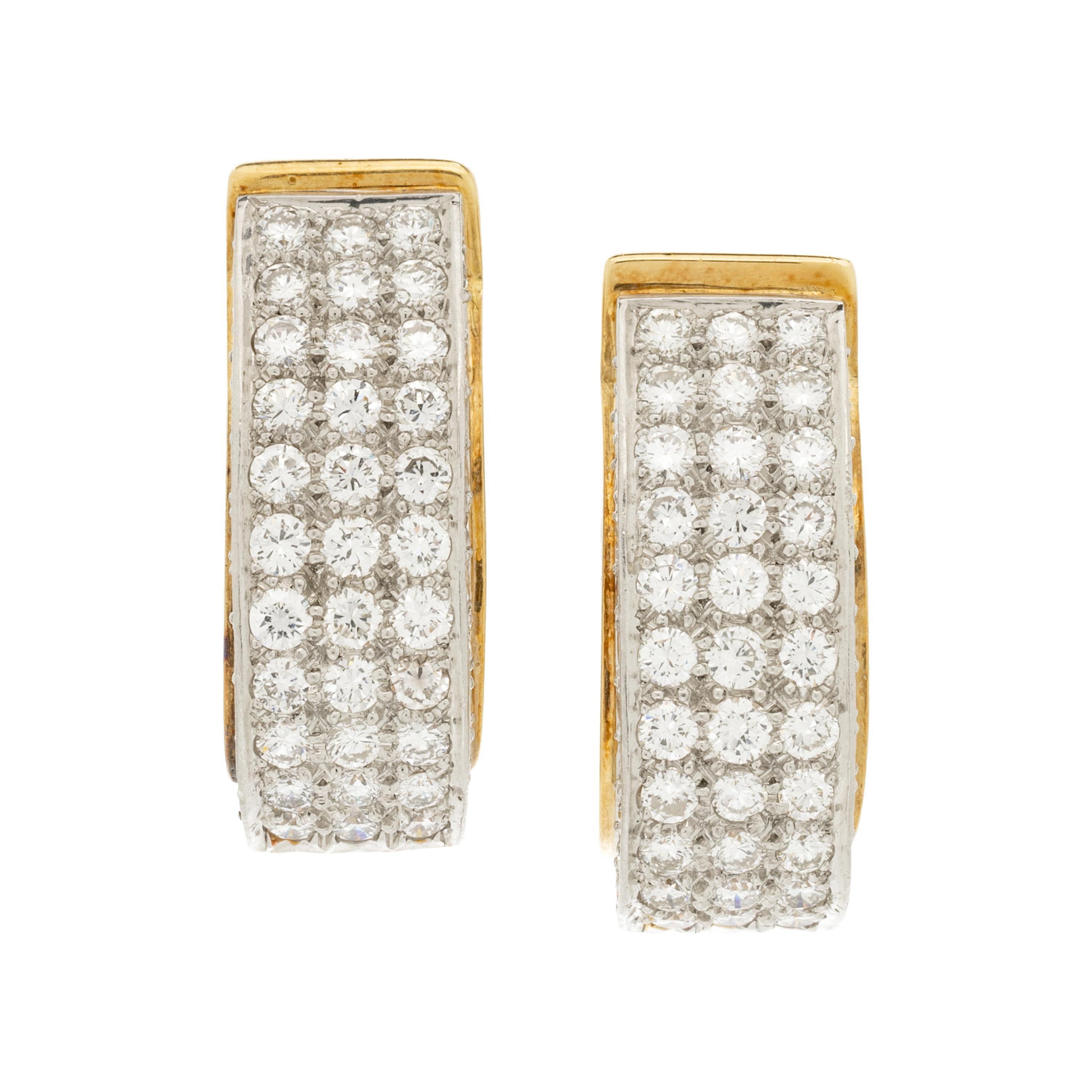 DIAMOND HOOP EARCLIPS