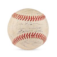 A 1951 Cleveland Indians Team Signed Autograph Baseball