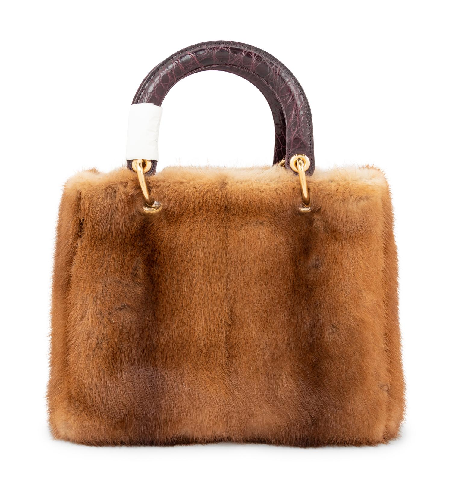 Christian Dior Brown Mink Small Lady Dior Bag, 2011