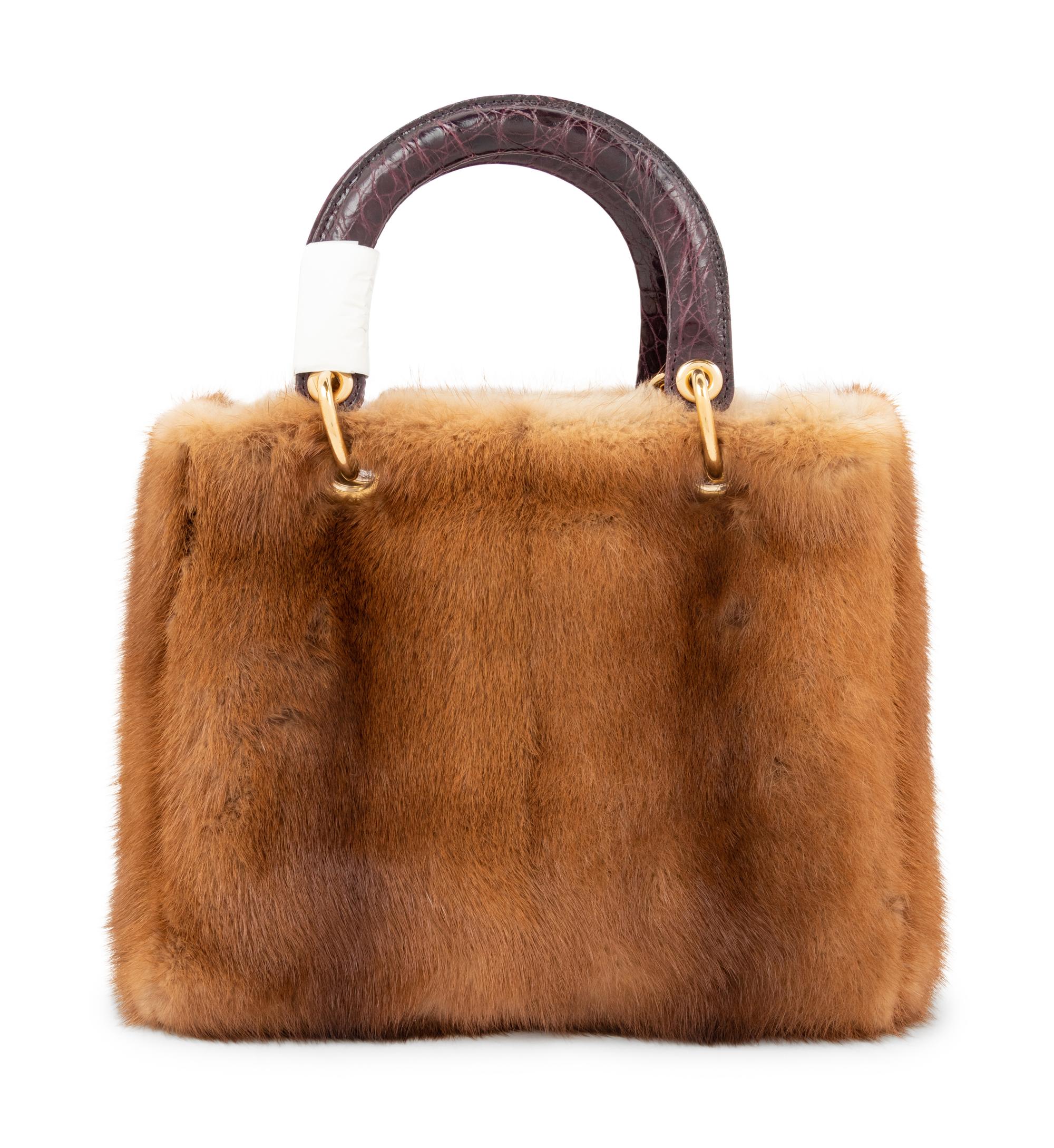 Christian Dior Brown Mink Small Lady Dior Bag, 2011