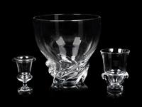 A Group of Three Steuben Glass Articles