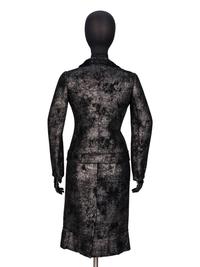 Prada, Silver-Coated Tweed Skirt Suit