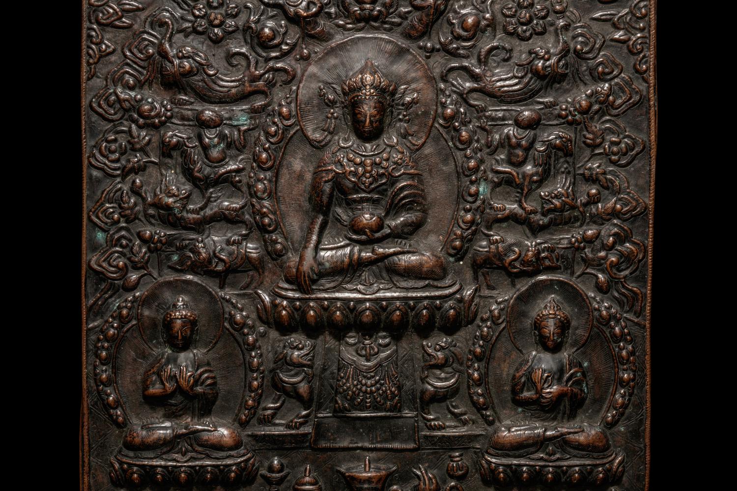 A Copper Plated Buddha Wall Hanging