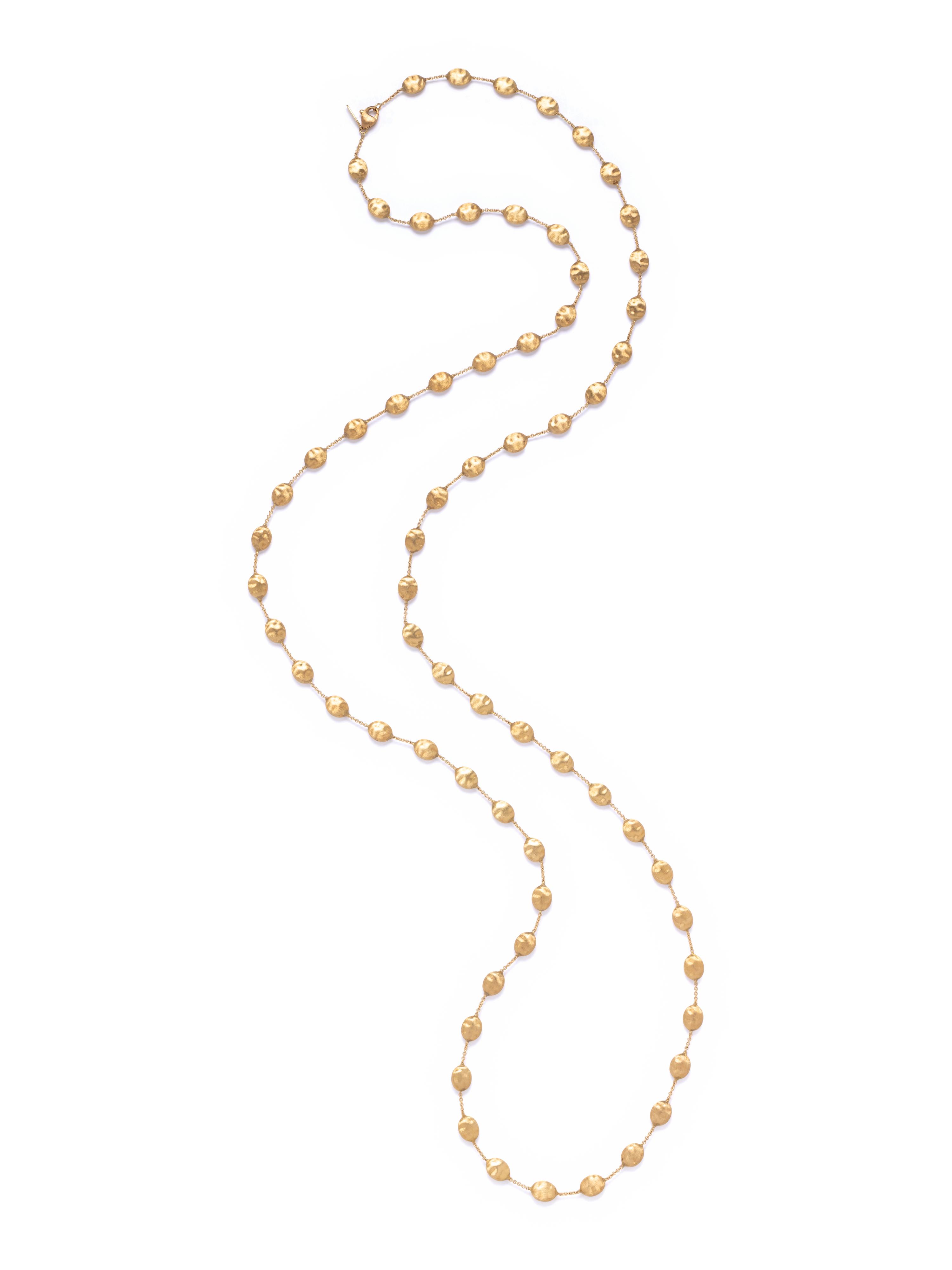 MARCO BICEGO, YELLOW GOLD 'SIVIGLIA' LONGCHAIN NECKLACE