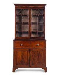 A George III Mahogany Secretary Bookcase