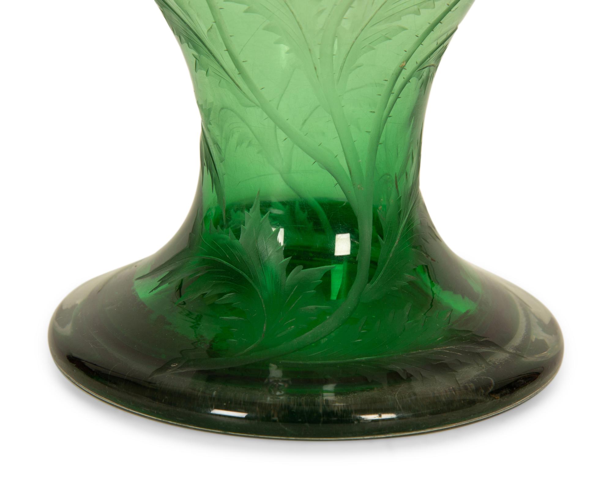 A Wheel Carved Cameo Glass Vase