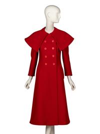 Norman Norell, Red Pilgrim Collar Coat, 1968