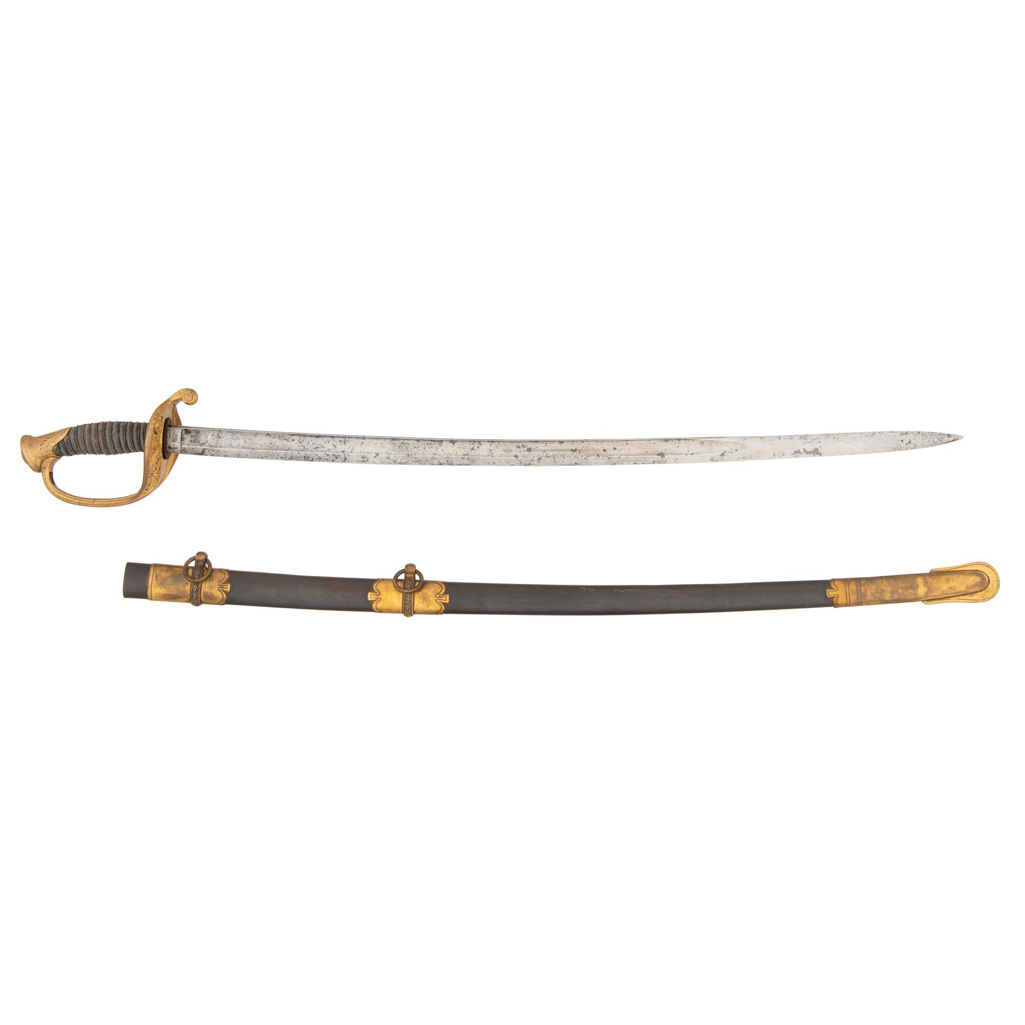 Scarce 1861 Dated & Inspected Ames U.S. Model 1850 Foot Officer's Sword