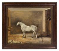 Thomas Bretland, (British, 1802-1874), Grey in a Loose Box, 1841