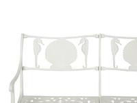 A Suite of White-Painted Cast Metal Garden Furniture