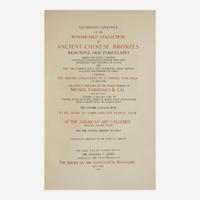 Two early Asian Arts auction catalogues, American Art Galleries, New York 圖錄兩冊 1914, 1916