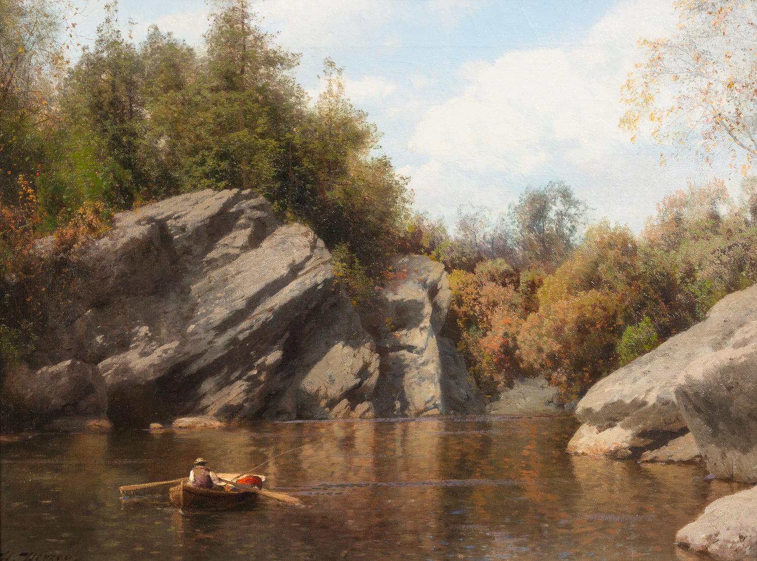 Hermann Herzog, (American, 1832-1932), Near McCall's Ferry (Susquehanna River)