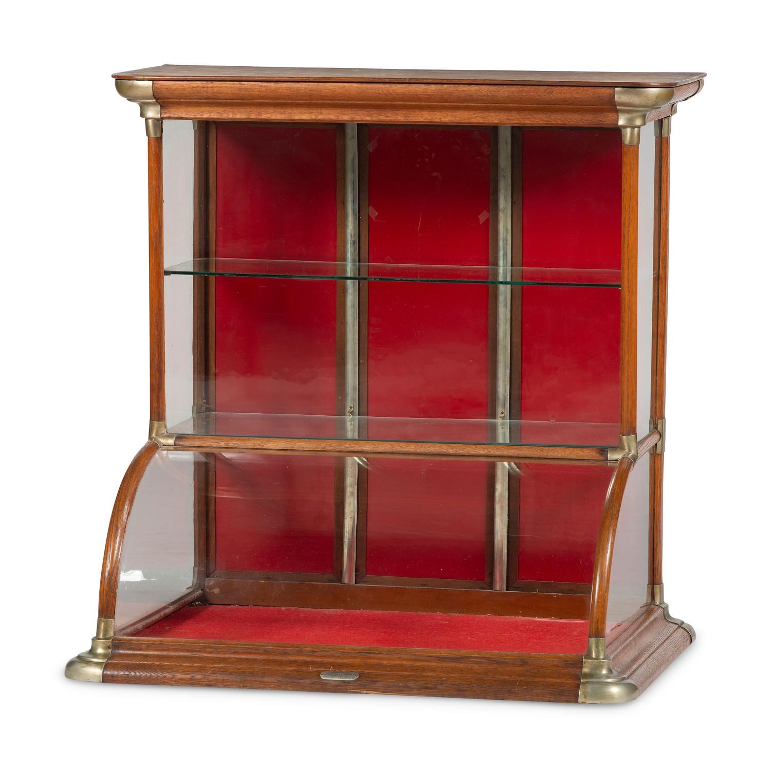 An Excelsior Oak Countertop Display Case