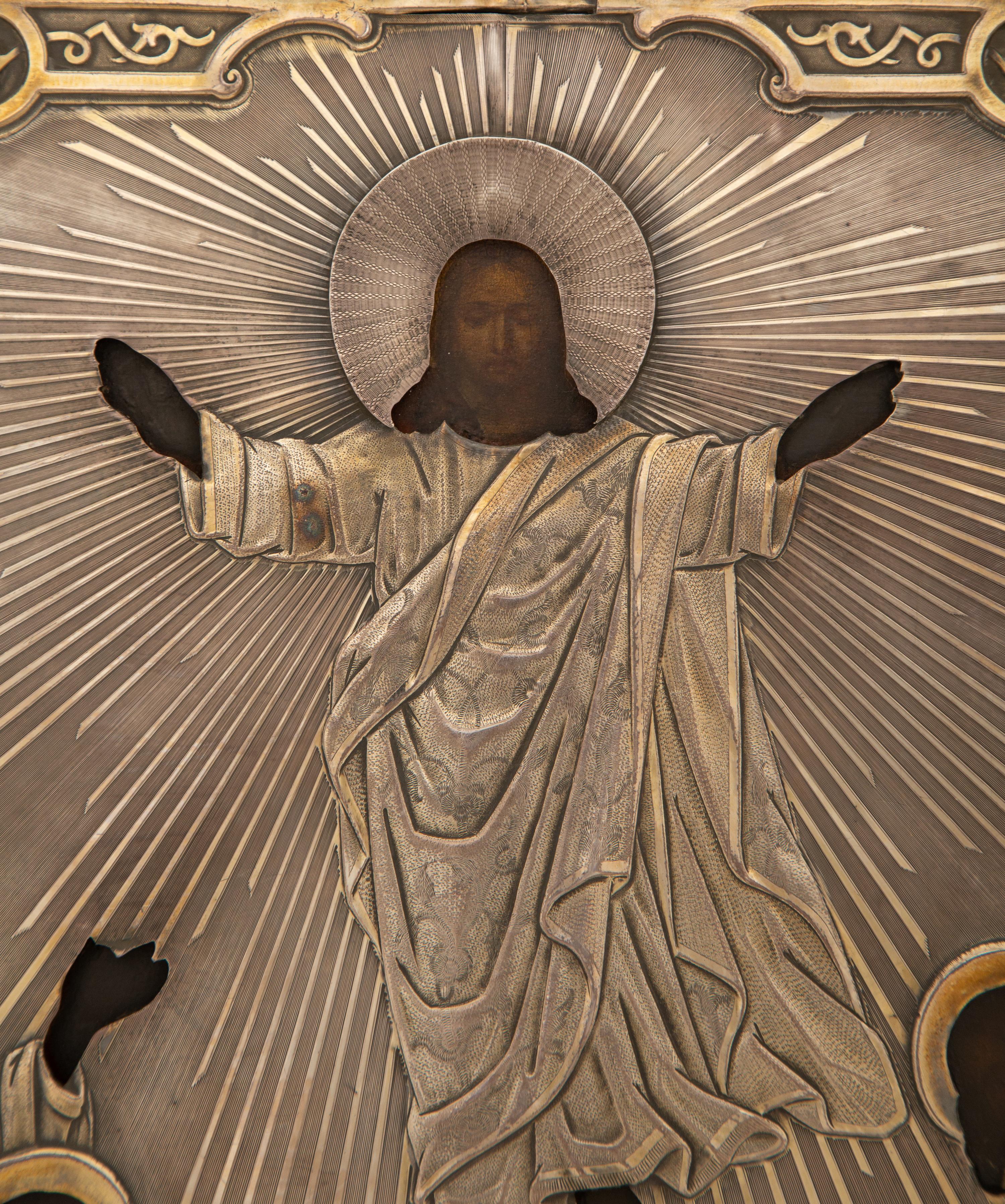 A Russian Silver Oklad Icon