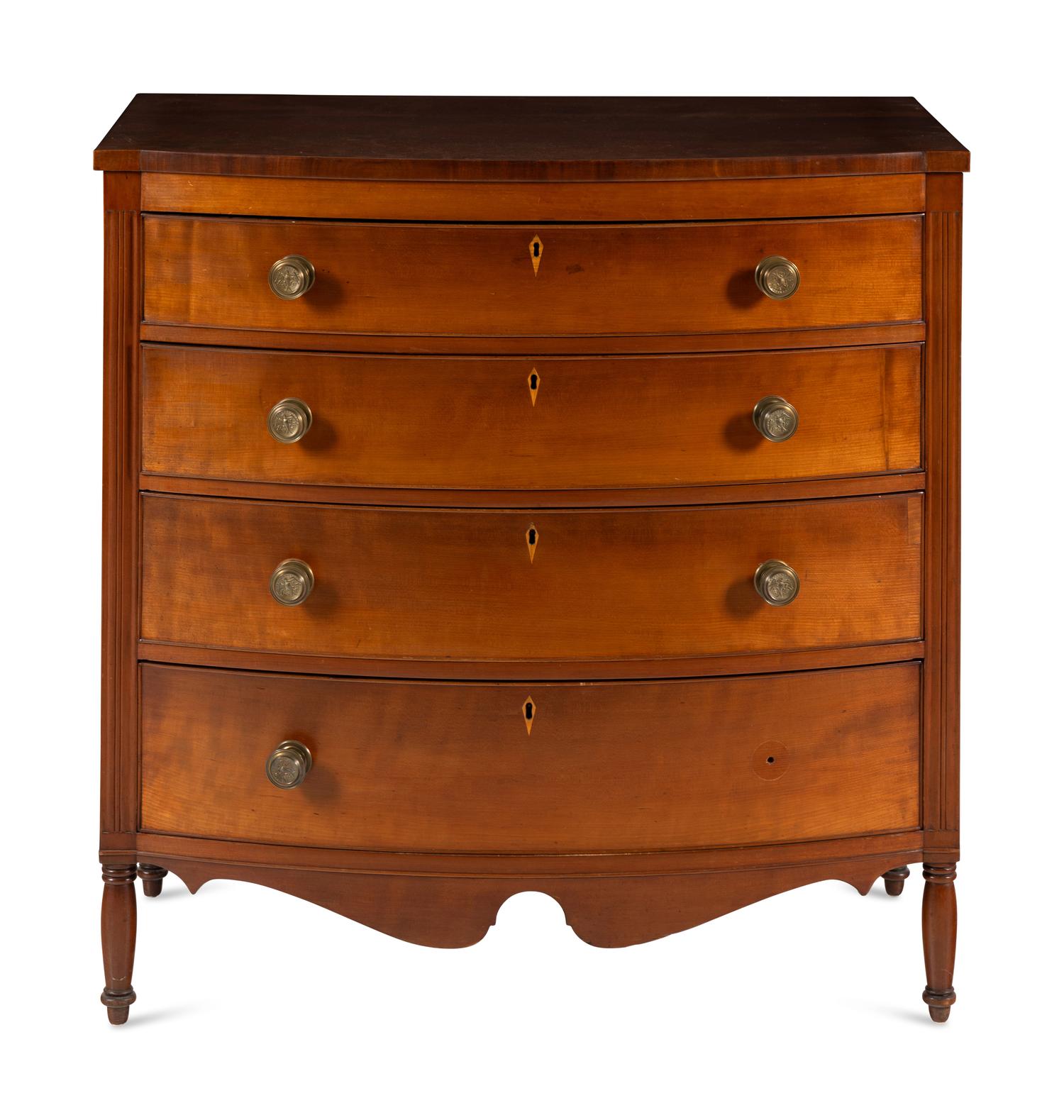 A Federal Cherrywood Chest of Drawers