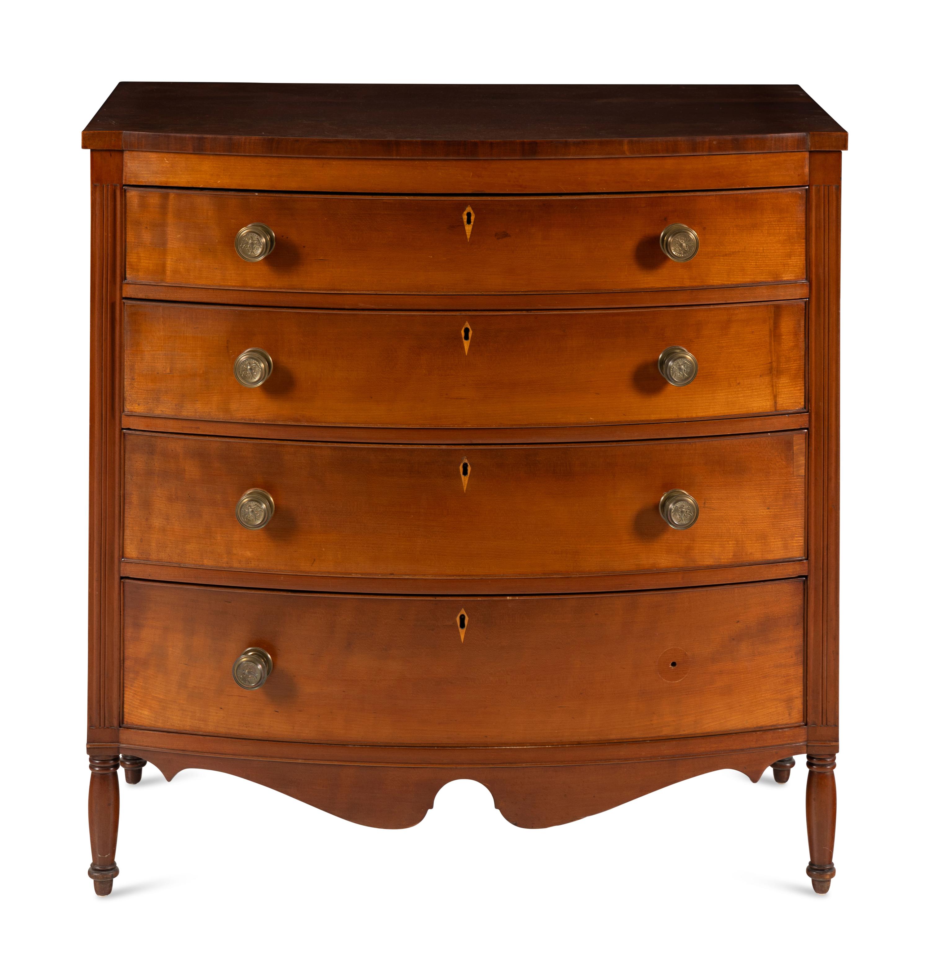 A Federal Cherrywood Chest of Drawers