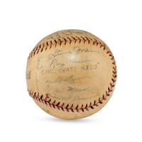 A 1943 Cincinnati Reds Team Signed Autograph Baseball (Beckett Authentication Services Letter of Authenticity)