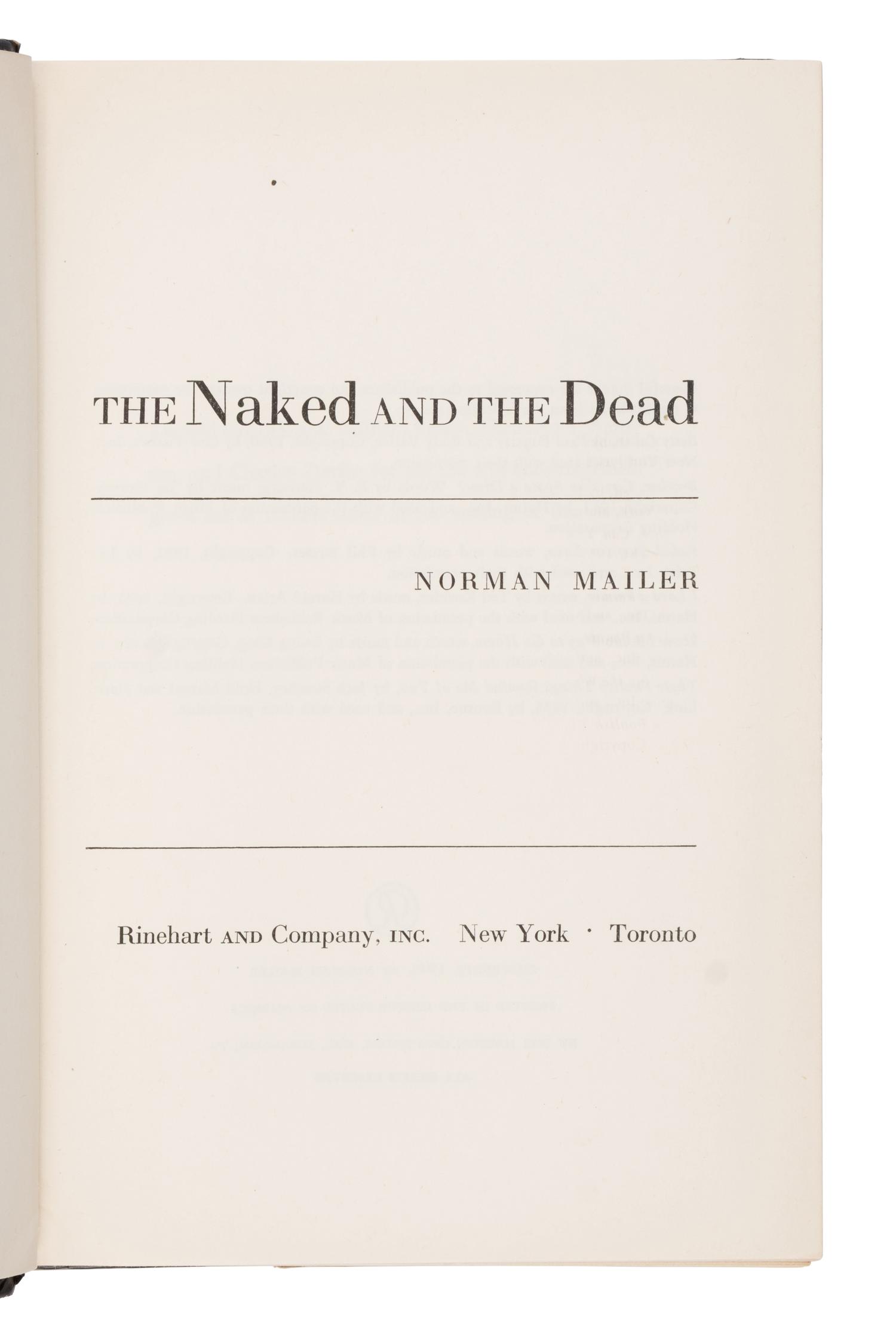 [Literature] Mailer, Norman. The Naked and the Dead