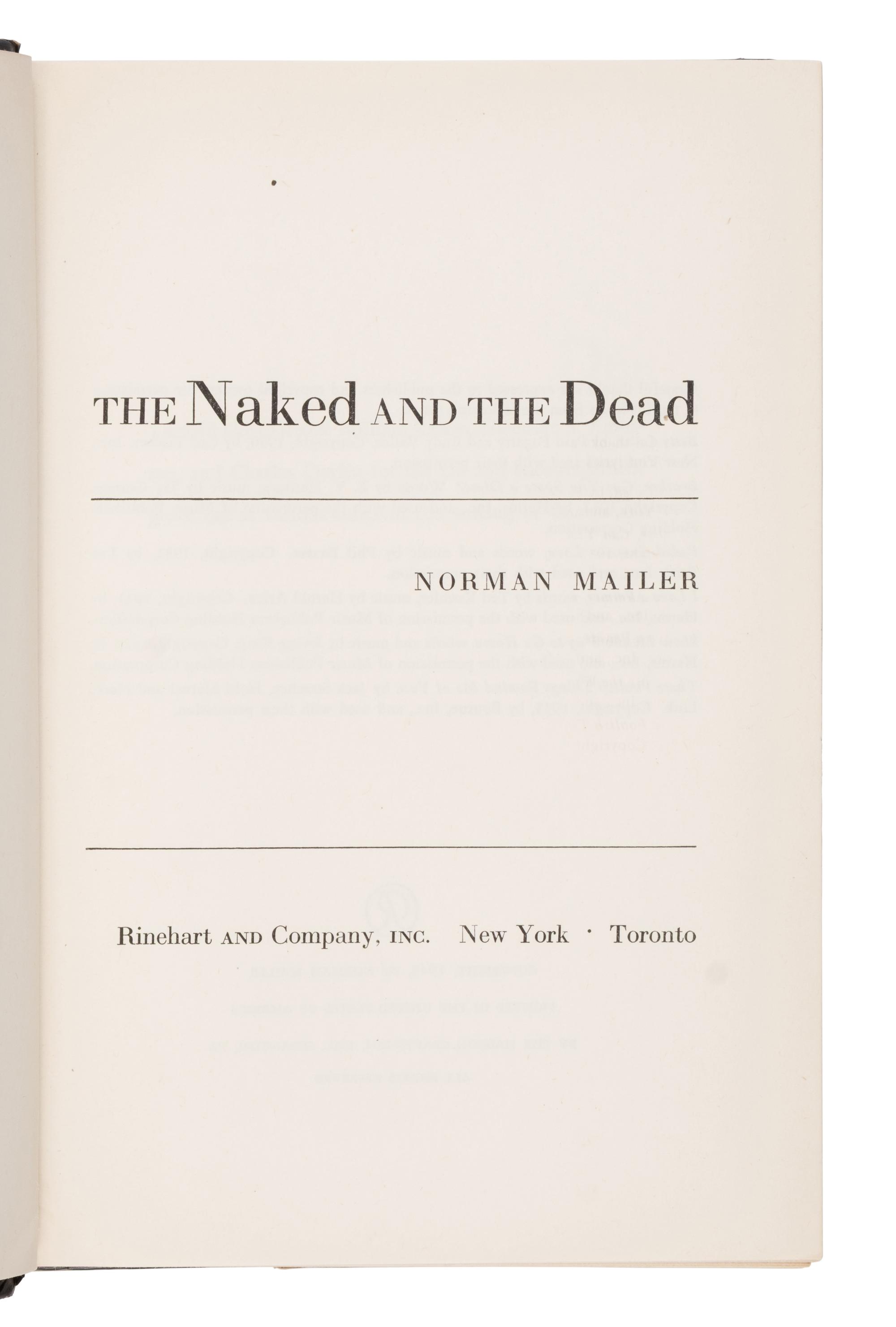 [Literature] Mailer, Norman. The Naked and the Dead