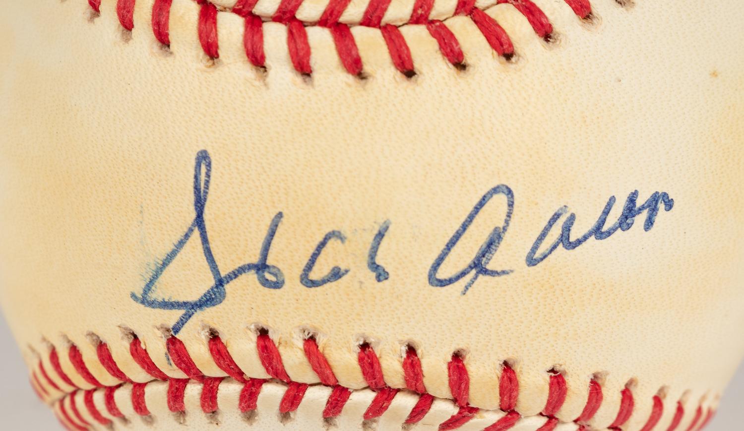 A Hank Aaron Signed Autograph Baseball (Beckett Authentication Services BAS Certified),