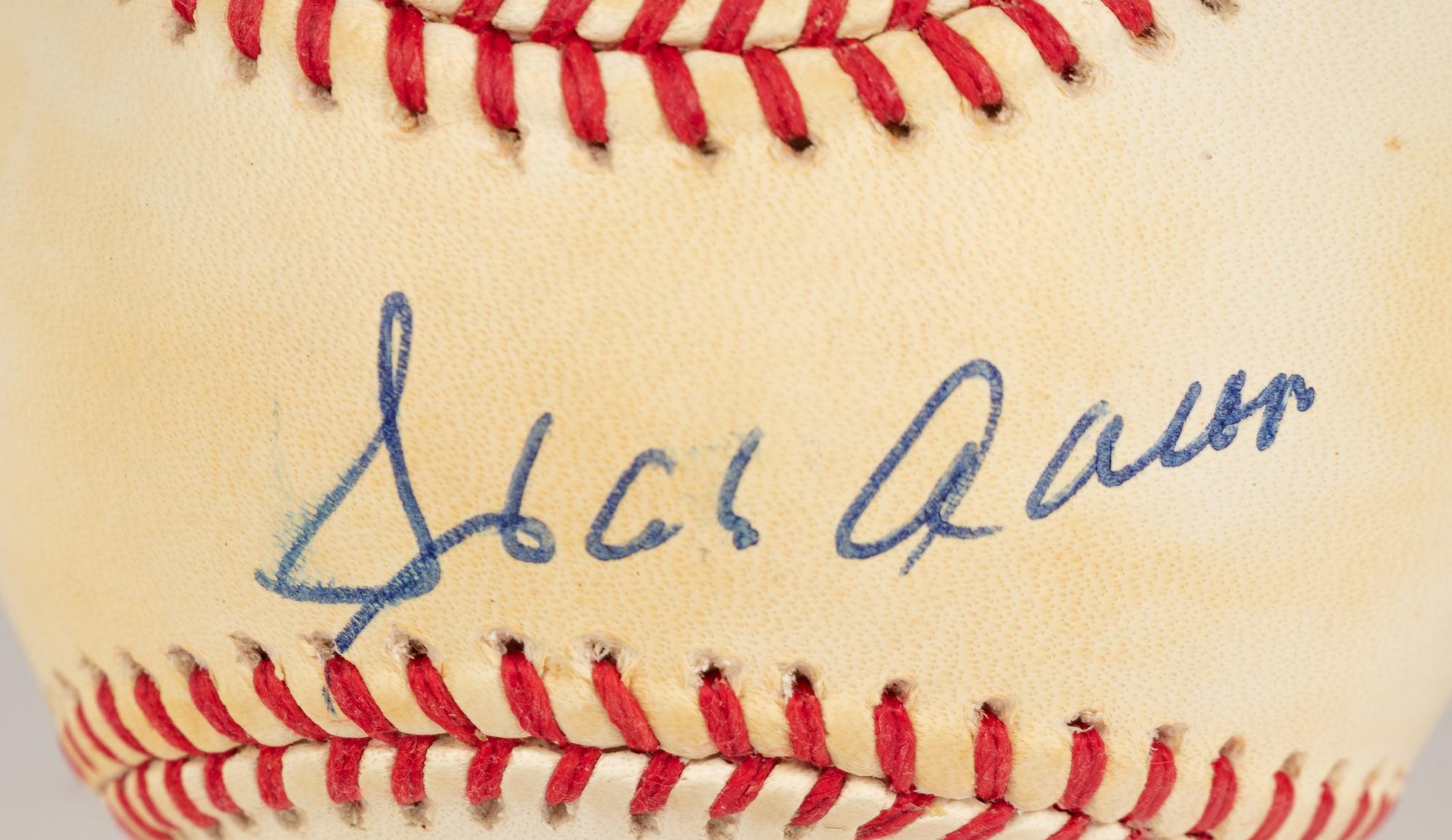 A Hank Aaron Signed Autograph Baseball (Beckett Authentication Services BAS Certified),
