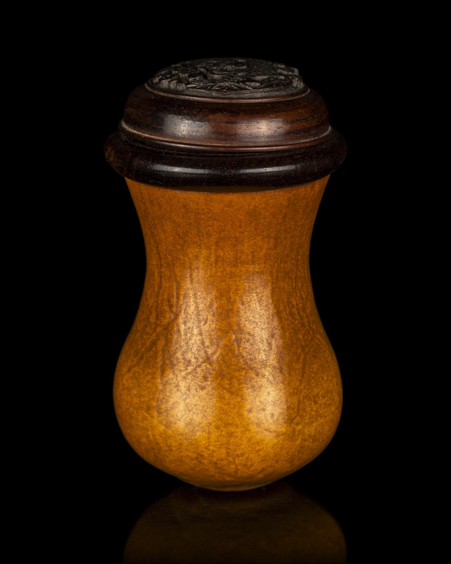 A Chinese Gourd Cricket Cage
