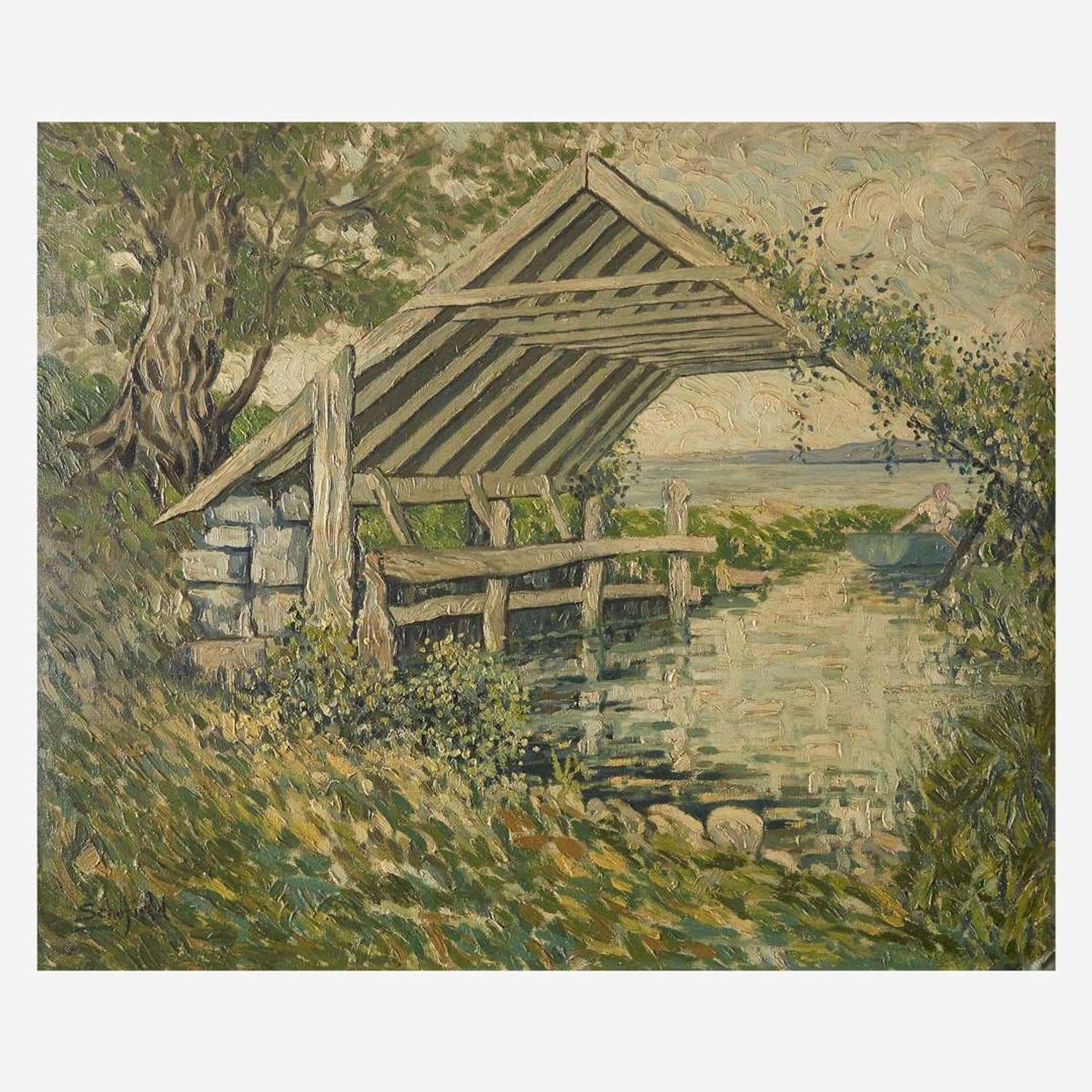 Walter Elmer Schofield (American, 1867–1944) The Boat House (Lake District)