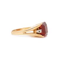 CITRINE AND DIAMOND RING