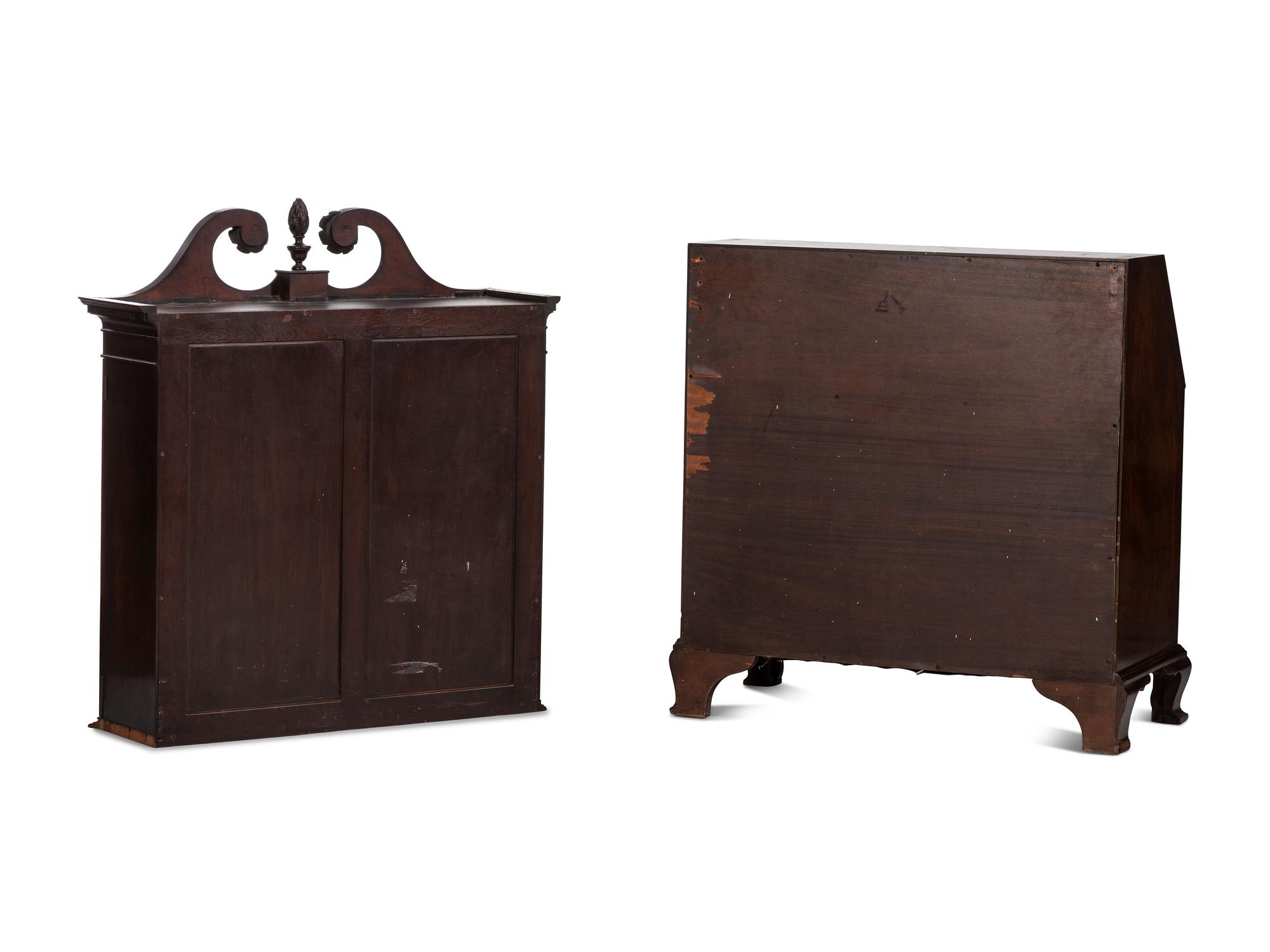 A Federal Style Mahogany Secretary Bookcase
