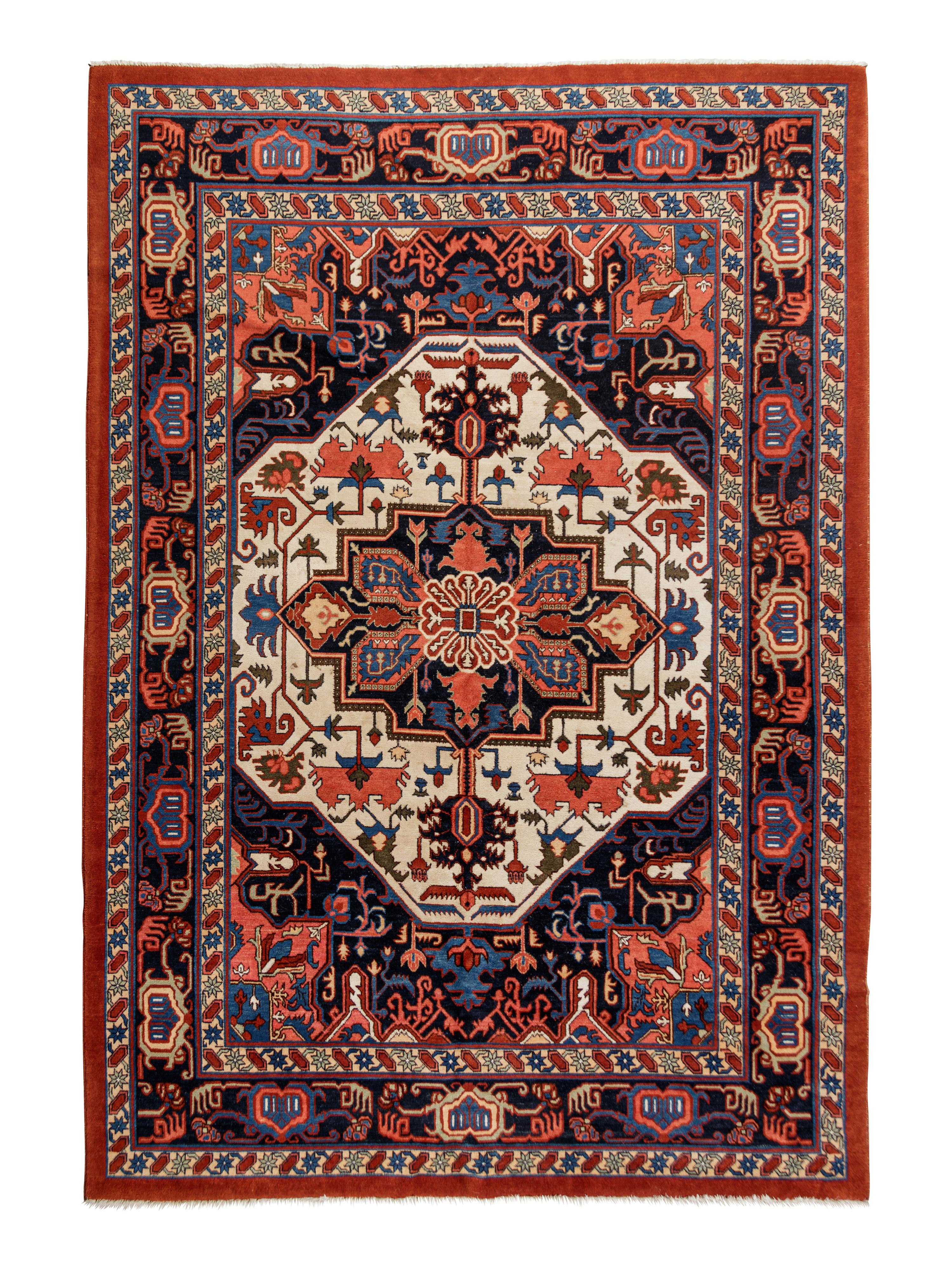 A Heriz Wool Rug