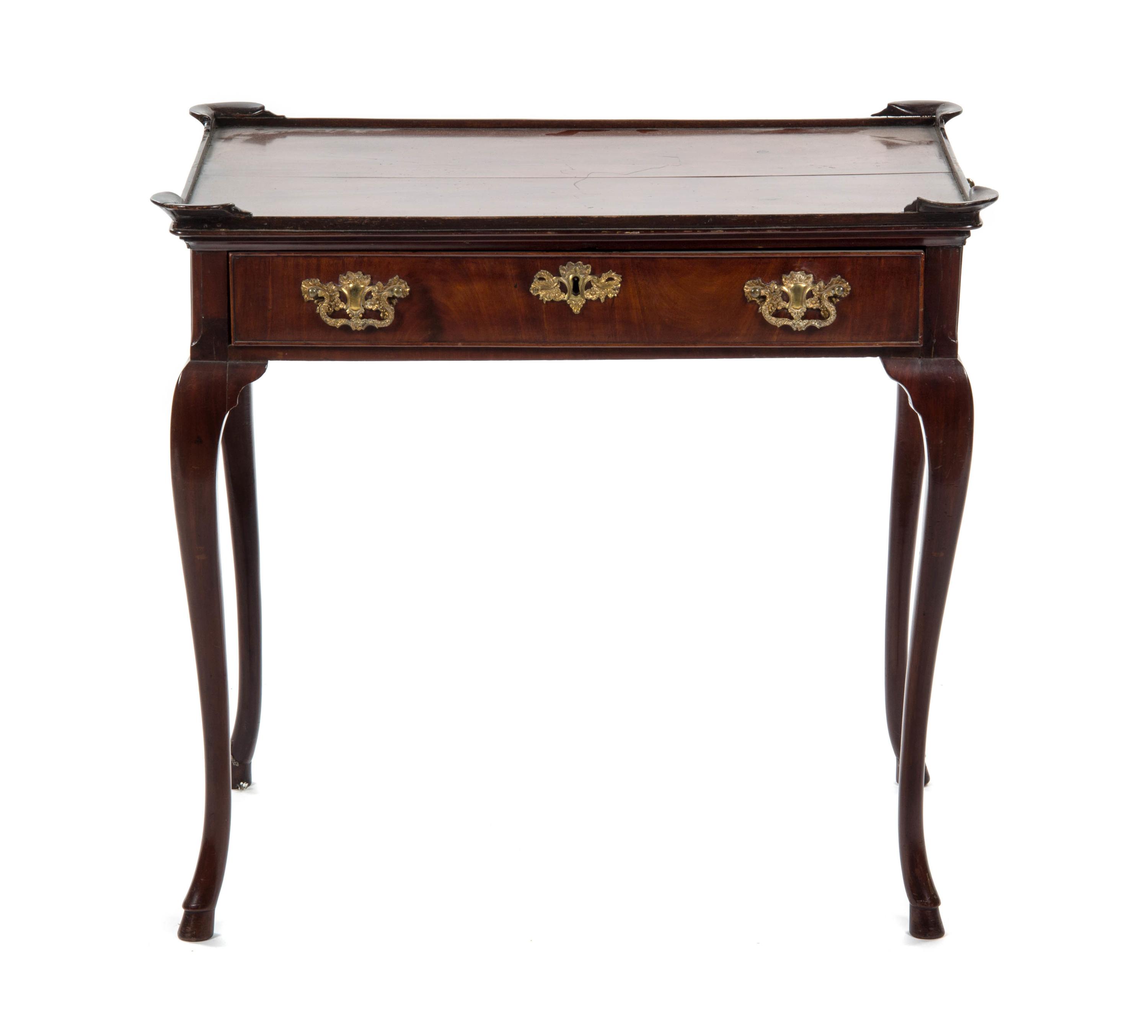 A Chippendale Style Mahogany Tea Table, 18TH CENTURY, Height 29 x width 30 1/4 x depth 20 3/4 inches. — 18TH CENTURY,