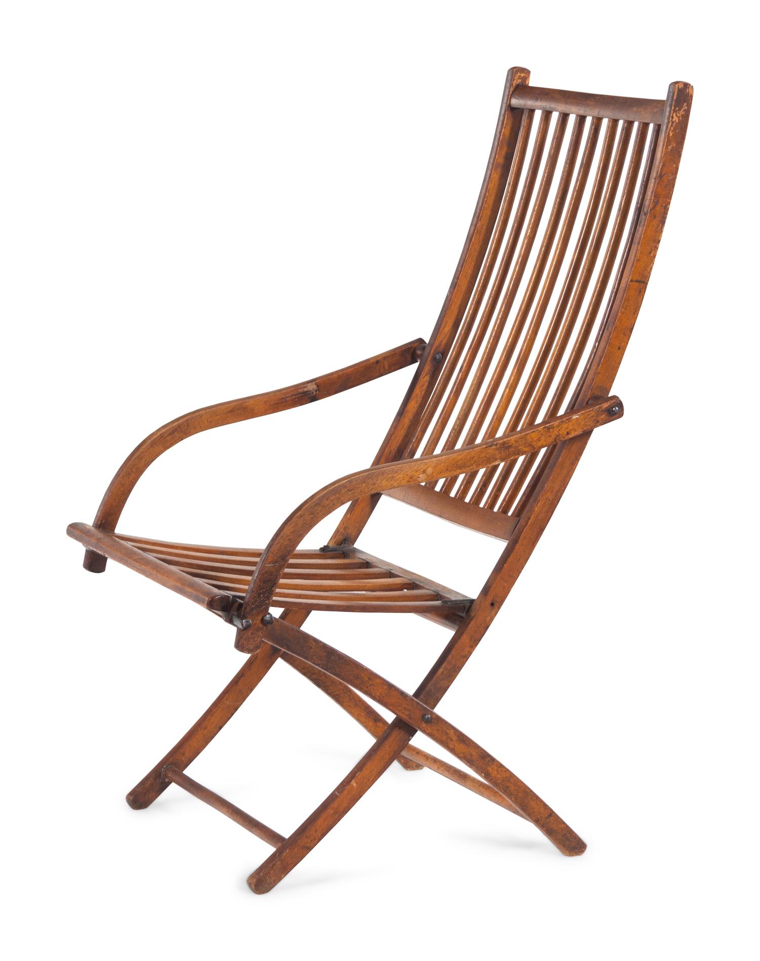 A British Colonial Folding Armchair
