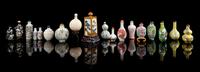 Seventeen Porcelain Snuff Bottles — 19TH-20TH CENTURY