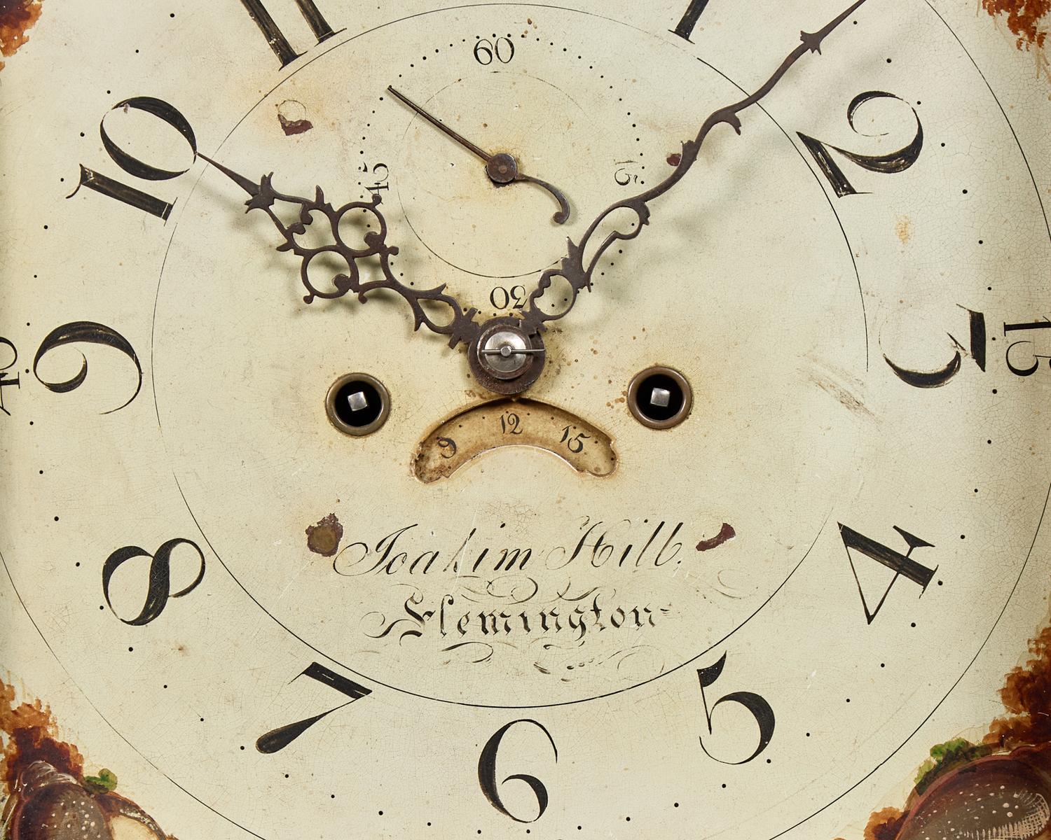 A Federal Carved Walnut Tall Case Clock