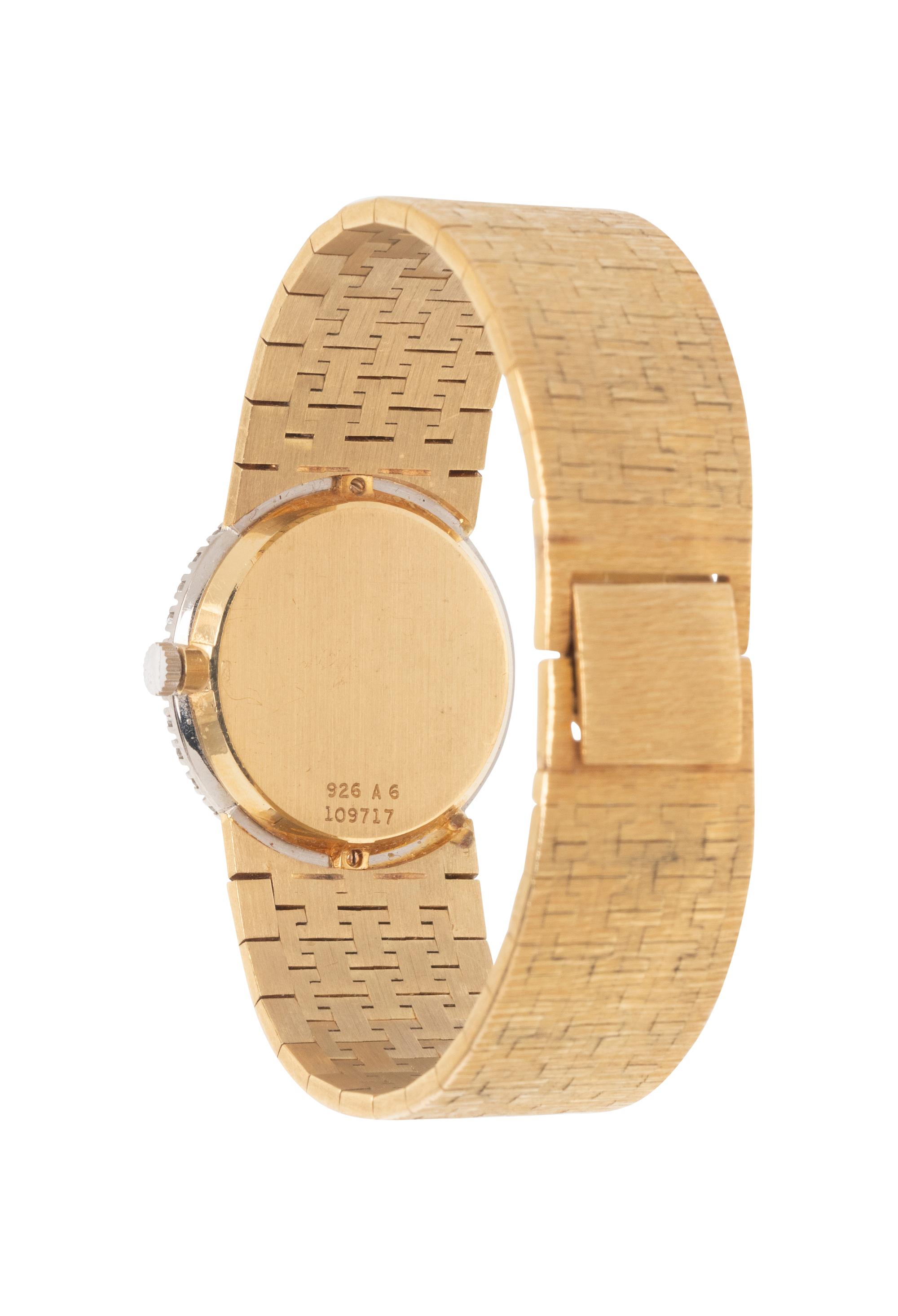 PIAGET, YELLOW GOLD AND DIAMOND WATCH