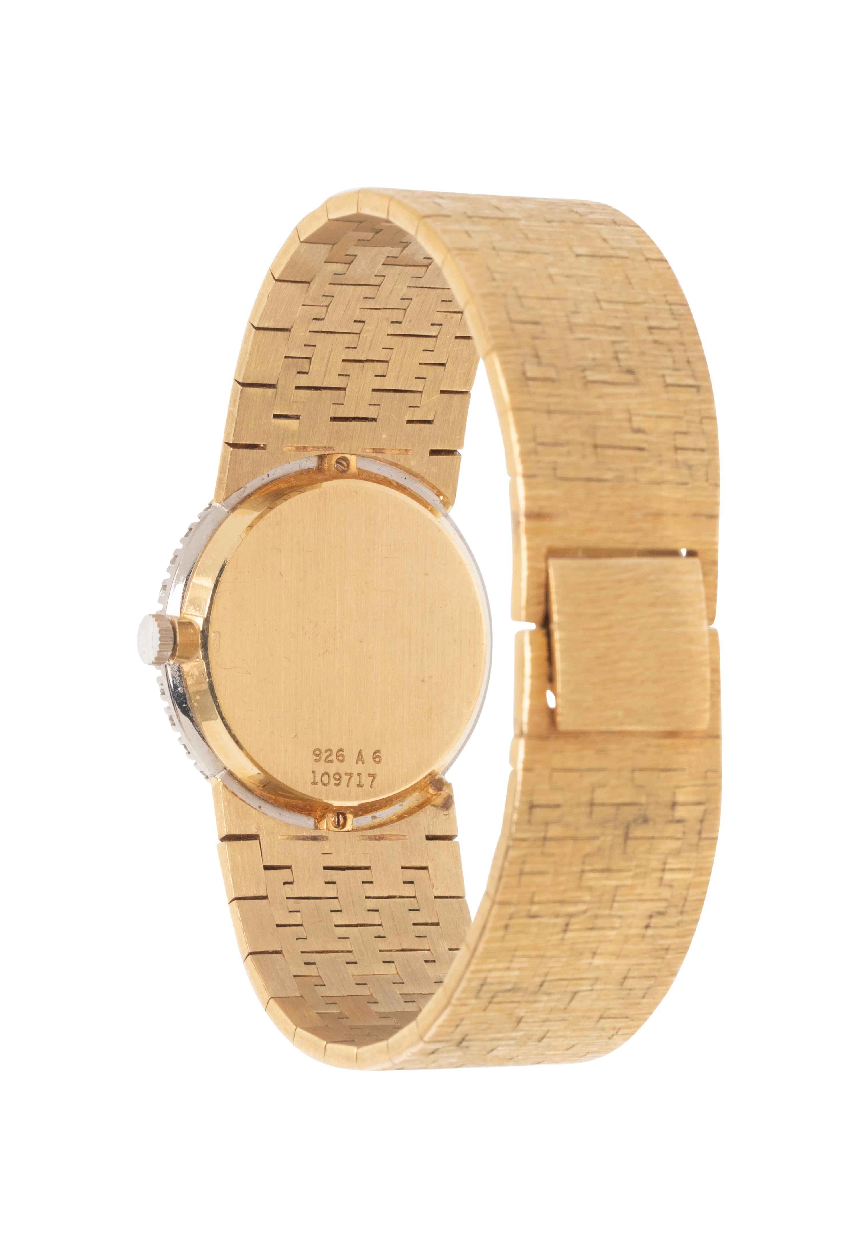 PIAGET, YELLOW GOLD AND DIAMOND WATCH