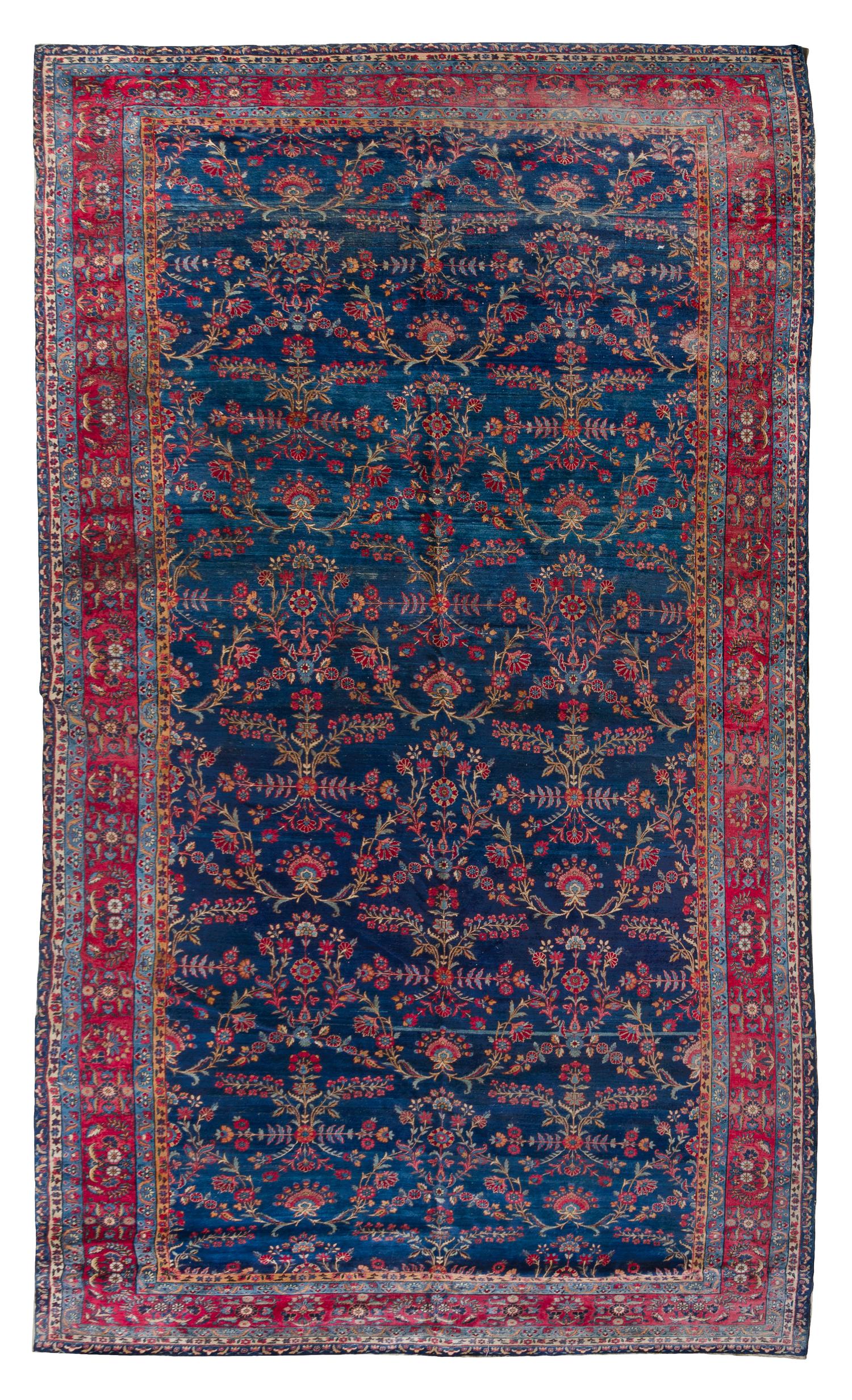 A Sarouk Wool Rug 16 feet 11 inches x 8 feet 10 inches.