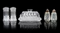 A Group of Twelve Glass Table Articles Diameter of largest 8 inches