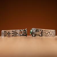 Fred Harvey Era Silver Cuff Bracelets