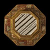 A Japanese Satsuma Reticulated Koro and Cover, Okamoto Ryozan for the Yasuda Company, Meiji Period 日本明治時期 薩摩燒八方香爐