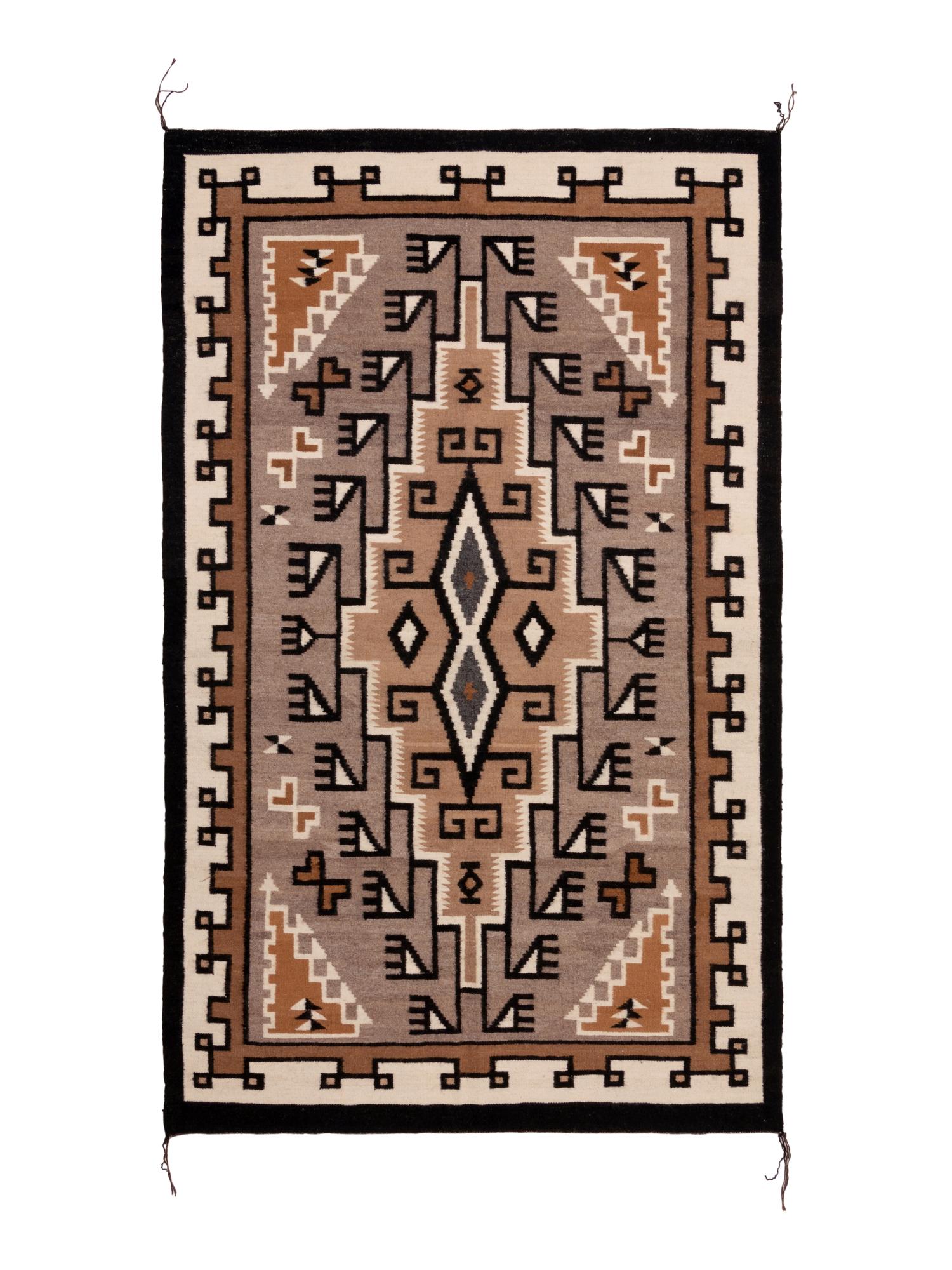 Navajo Two Grey Hills Weaving / Rug