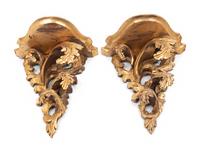 Four Pairs of Giltwood Wall Brackets