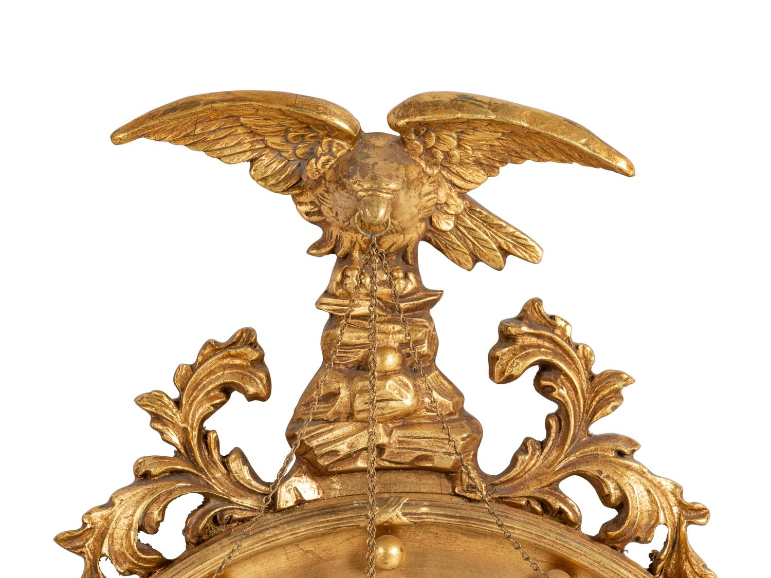 A Pair of Regency Style Giltwood Girandole Mirrors