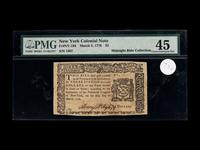 A New York March 5, 1776 $3 Note (PMG XF45) [Fr. NY-193]