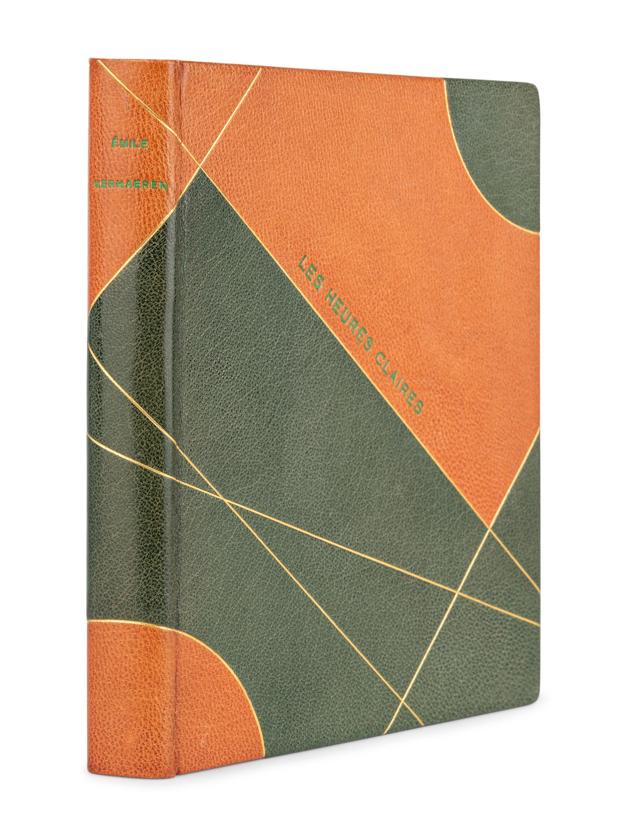 [BINDING]. VERHAEREN, Émile Adolphe Gustave (1855-1916). Les Heures Claires . Brussels: Aux Editions du Nord, 1943.