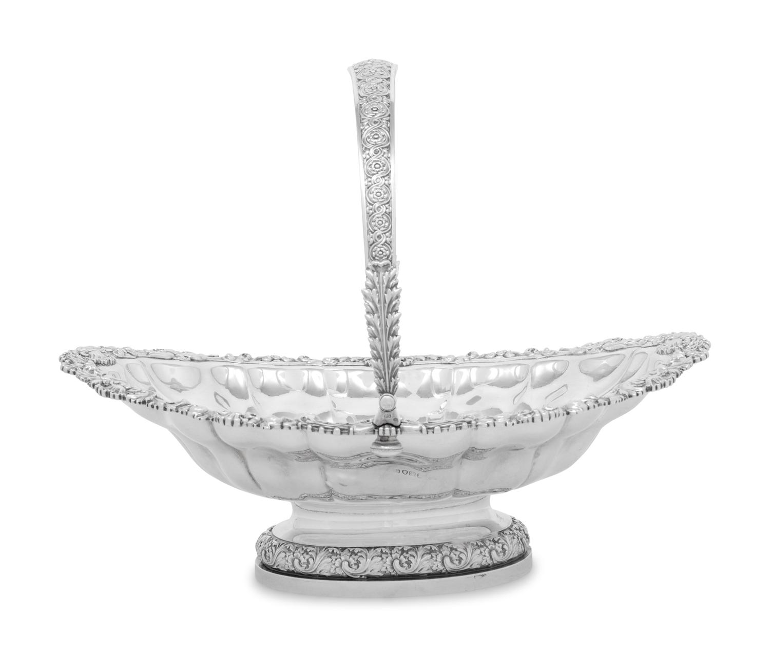 A Paul Storr George IV Silver Cake Basket