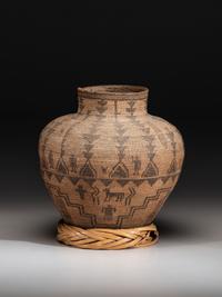 Apache Figural Basketry Olla