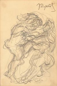 Study for Samson and the Lion