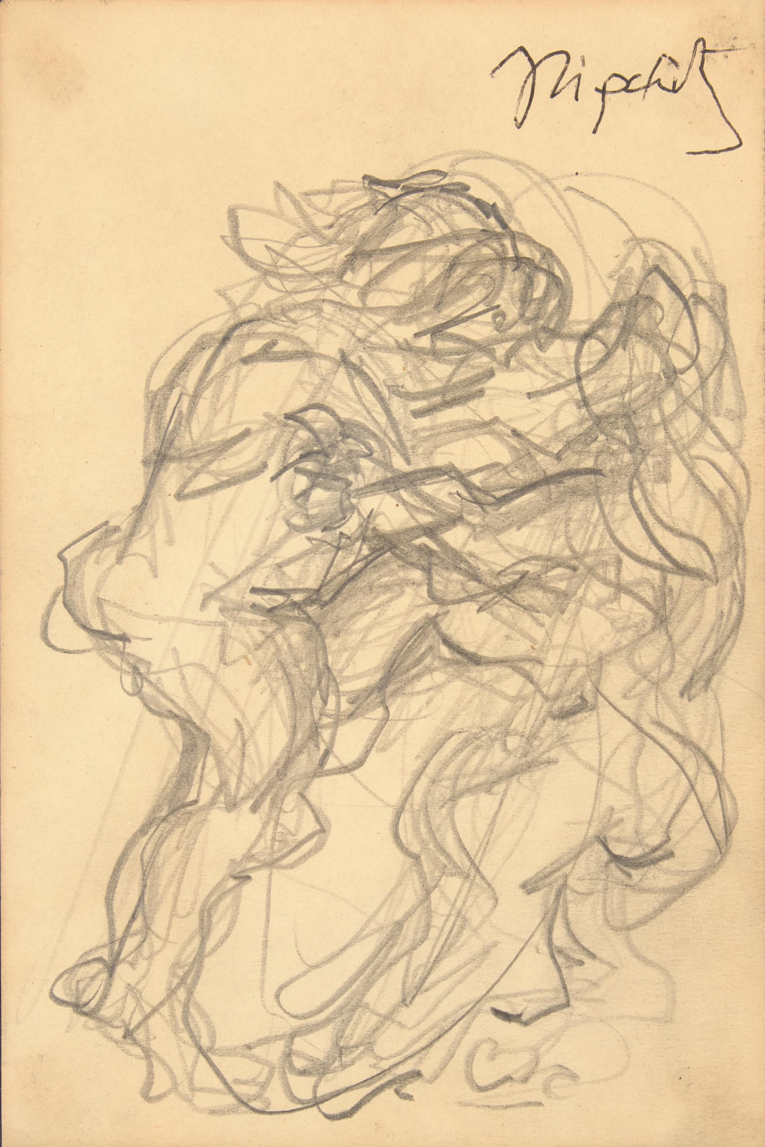 Study for Samson and the Lion