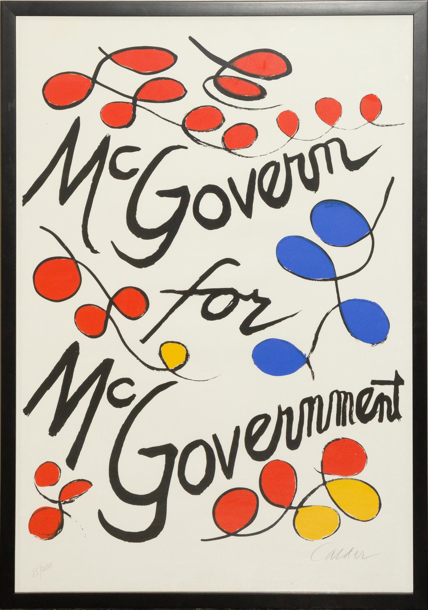 Alexander Calder, (American, 1898-1976), McGovern for Government